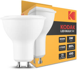 Kodak Max LED Izzó Spot Alu-Plastic 5W GU10 100° 2700K (410 lumen) (20401047)