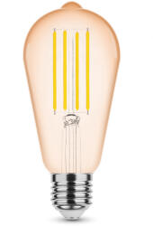 Modee LED Izzó Filament Amber ST64 4W E27 320° 1800K (360 lumen) (ML-ST64FA1800K4WE27)