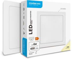 Modee Lighting LED Panel Négyzet - Felszerelhető 6W 4000K (450 lumen) A-series (ML-LPS4000K6WA)