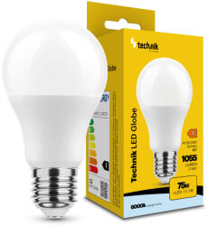 Technik LED Izzó Globe A60 11, 1W E27 360° 6000K (1055 lumen) ERP (MTL-G6000K11-1WE27N)