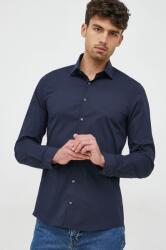 Calvin Klein ing férfi, galléros, sötétkék, slim - sötétkék 39 - answear - 23 990 Ft