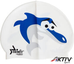 Swimfit Úszósapka Swimfit delfines fehér (302097) - aktivsport