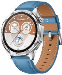  LEATHER Curea de piele pentru Huawei Watch GT 5 Pro 46mm albastru