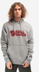 Fjallraven pamut melegítőfelső Logo Hoodie F84144 2-999 szürke, férfi, mintás, kapucnis, - szürke M