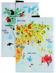  ART Husă rabatabilă pentru Umidigi G1 Tab BLUE MAP