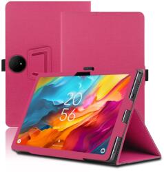  LEATHER Husă rabatabilă pentru TCL NxtPaper 14 roz