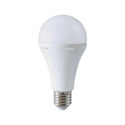 V-TAC LED izzó VÉSZVILÁGÍTÓ FUNKCIÓVAL, KÉSZENLÉTI AKKUMULÁTORRAL E27 A70 9W 200° 4000K GÖMB- 7010