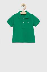 Benetton gyerek pamut póló zöld, sima - zöld 116 - answear - 6 890 Ft