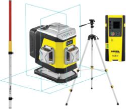 Nivel System Keresztlézer 3×360° kék sugárral CL3B készlet (CL3BSet5)