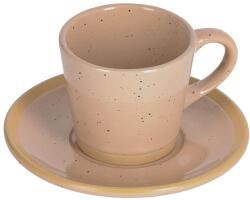 Kave Home Bézs kerámia csésze és csészealj Kave Home Tilia 90 ml (LF-AA8573K12)