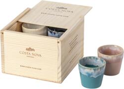 COSTA NOVA Fa doboz 8 színes csészével lungo COSTA NOVA GRESPRESSO 0, 21 l (ZCN-LSCS12-MLT)