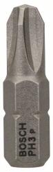 Bosch Csavarhúzó bit PH3, 25 mm, 1/4" hatszögletű szár ISO 1173 C6.3, extra kemény PH3 25 mm (2608521220)