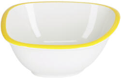 Kave Home Odalin kis fehér és sárga porcelán tál (LF-AA8408K05)