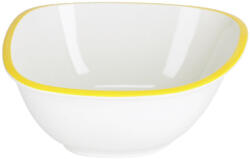 Kave Home Fehér és sárga porcelán tál Kave Home Odalin 26, 5 x 24 cm (LF-AA8407K05)