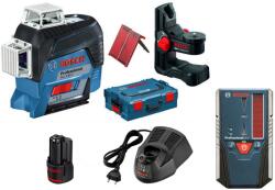 Bosch GLL3-80C+BM1+12V +LR6 - 06159940KY - keresztlézer + tartó + vevő (06159940KY)
