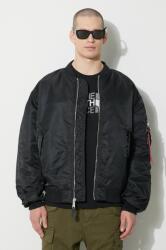 Alpha Industries bomber dzseki MA-1 CS férfi, fekete, átmeneti, oversize, 136136 - fekete L