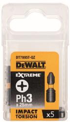 DEWALT TARTOZÉKOK ÜTŐSZÍVÓKHOZ 25mm 5db PH3 DT7995T (DT7995T)