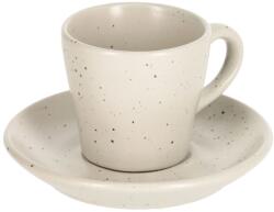 Kave Home Fehér kerámia csésze és csészealj Kave Home Aratani 90 ml (LF-AA7124K33)