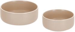 Kave Home Két bézs porcelán tálból álló készlet Kave Home Shun 12/14, 5 cm (LF-AA7911K12)