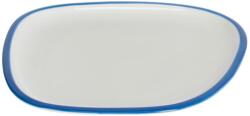 Kave Home Fehér-kék porcelán desszerttál Kave Home Odalin 23, 5 x 22 cm (LF-AA8397K05)