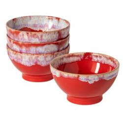 COSTA NOVA Négy piros-fehér tálból álló készlet COSTA NOVA LATTE TÁLAK 15 cm (ZCN-DSS09-RED)