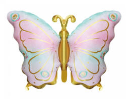 Balloons4party Balon folie fluture auriu 79 x 53 cm