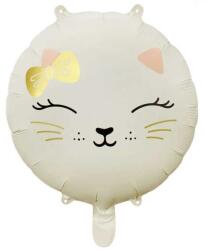 Balloons4party Balon folie rotund crem pisica 45 cm - articole-petreceri - 19,99 RON