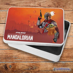  The Mandalorian fém szendvicsdoboz (tároló doboz)