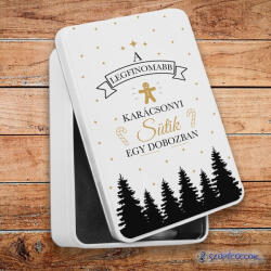 A legfinomabb sütik fém szendvicsdoboz (tároló doboz)