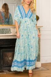 RohBoutique Rochie maxi cu imprimeu floral, Albastra, Roh DR4729