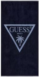 GUESS Плажна хавлия в тъмно синьо със светло синьо лого Guess