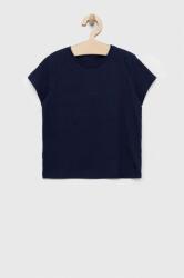 Benetton gyerek pamut póló sötétkék, sima - sötétkék 150 - answear - 4 190 Ft
