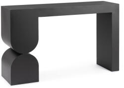 Bizzotto Consola otel negru sticla Archie 120x32x75 cm (0747366)
