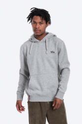 Alpha Industries felső Basic szürke, férfi, nyomott mintás, kapucnis - szürke L