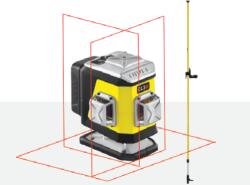 Nivel System Keresztlézer 3×360° piros sugárral CL3R készlet (CL3Rset1)