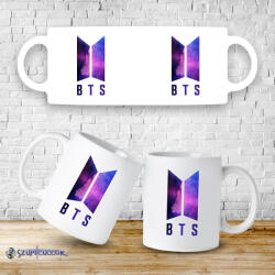  BTS Galaxy logó bögre