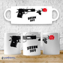  Green Day - Gun with Rose bögre