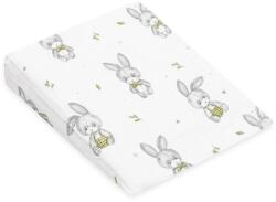NEW BABY Muszlin Baba párna huzat - ék alakú New Baby STANDARD fehér 30x37 cm bunny