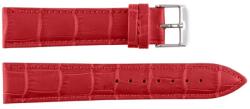 EmBexy Classic 1306 - bőr óraszíj, 22 mm, piros, krokodilmintás