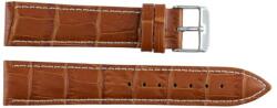 EmBexy Classic 1306 - bőr óraszíj, 22 mm, világosbarna, krokodilmintás