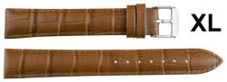 EmBexy Prémium bőr óraszíj - XL, 22 mm, barna, krokodil-mintás
