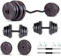 Progressive Set haltera si gantere reglabile PROGRESSIVE 35 KG (ECGZ35)