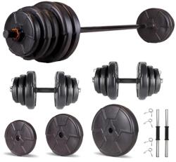 Progressive Set haltera si gantere reglabile PROGRESSIVE 25 KG (ECG55)