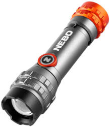 NEBO DAVINCI 450L FLEX elemlámpa, 6x-os zoom, alumínium test, IPX4, 600mAh Li-ion akku, max. 450 lumen - avplanet
