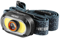 NEBO NEB-HLP-1005-G MYCRO 500 fejlámpa, 500-30 lumen, újratölthető, IPX4, állítható dőlésszög