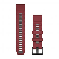 Garmin QuickFit 22 szilikon óraszíj bordó-grafitszínű (010-13392-06) (010-13392-06)