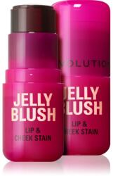 Makeup Revolution Jelly Blush blush stick buze si obraz culoare Cherry Red 5.5 g