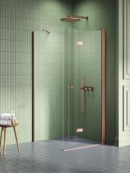 NEW TRENDY New Soleo Copper Brushed cabină de duș 70x70 cm pătrat cupru periat/sticlă transparentă K-2051 (K2051)