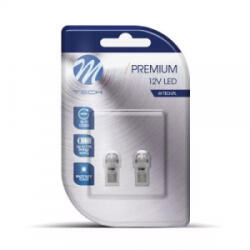 m-tech T10 LED 2x5730 SMD Can-Bus fehér színű pár (72LB346W) (72LB346W)
