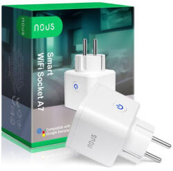 NOUS A7 okos Tuya Wi-Fi-s konnektor (16A)